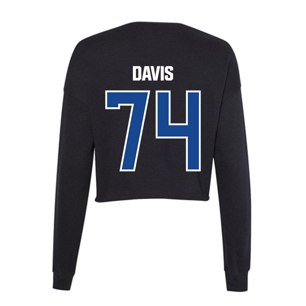 Grand Valley - NCAA Football : Jordan Davis - Women's Cropped Crew Fleece-1