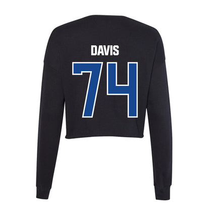 Grand Valley - NCAA Football : Jordan Davis - Women's Cropped Crew Fleece-1
