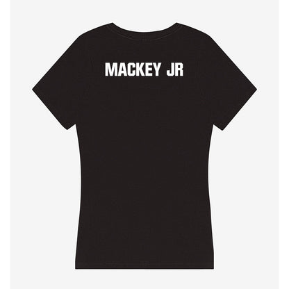 Grand Valley - NCAA Men's Track & Field : James Mackey Jr - Women's V-Neck T-Shirt-1