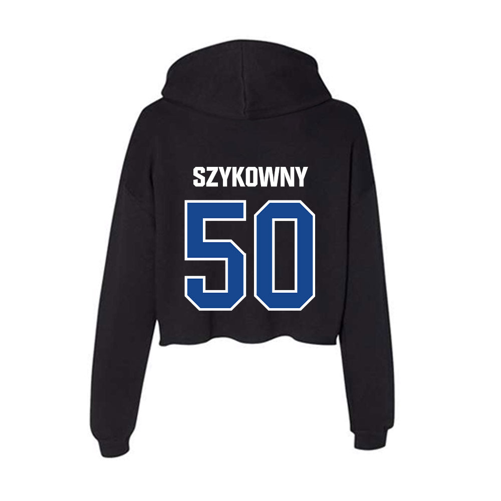 Grand Valley - NCAA Football : Trey Szykowny - Women's Crop Fleece Hoodie-1