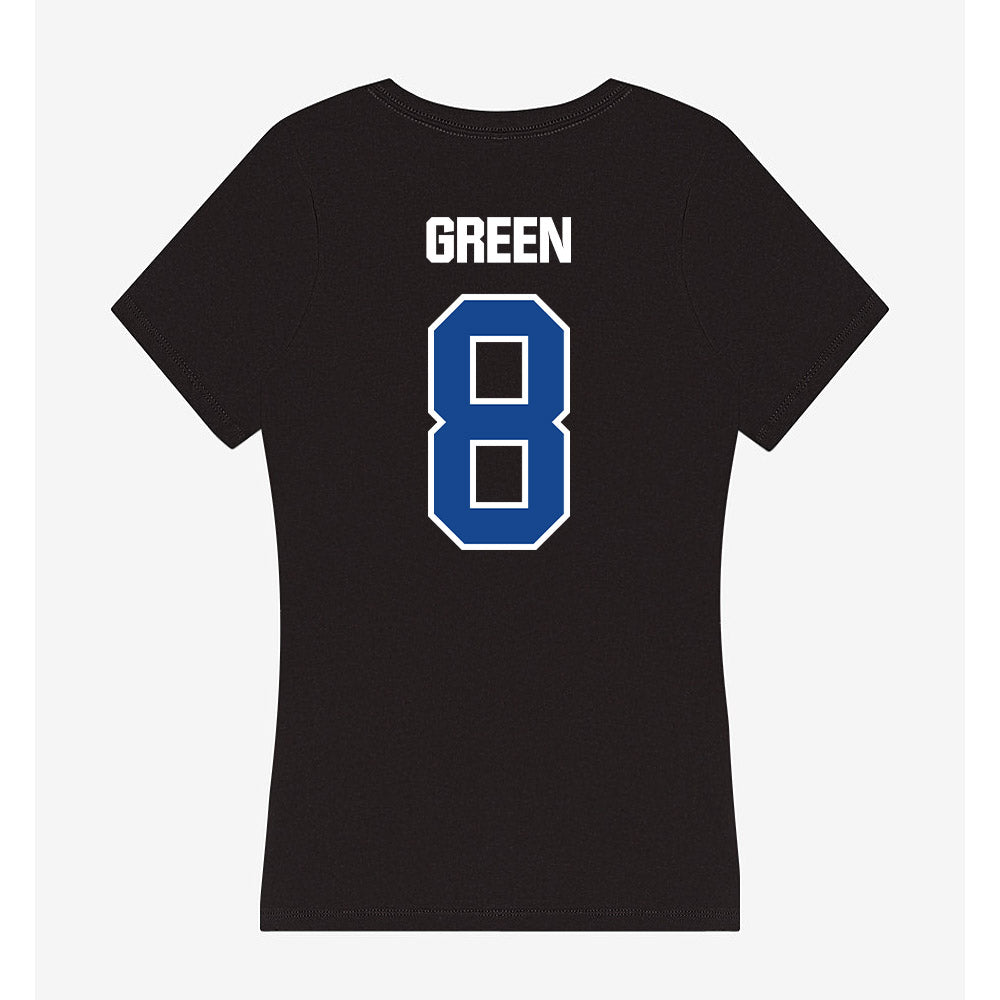 Grand Valley - NCAA Football : Tre'Quan Green - Women's V-Neck T-Shirt-1