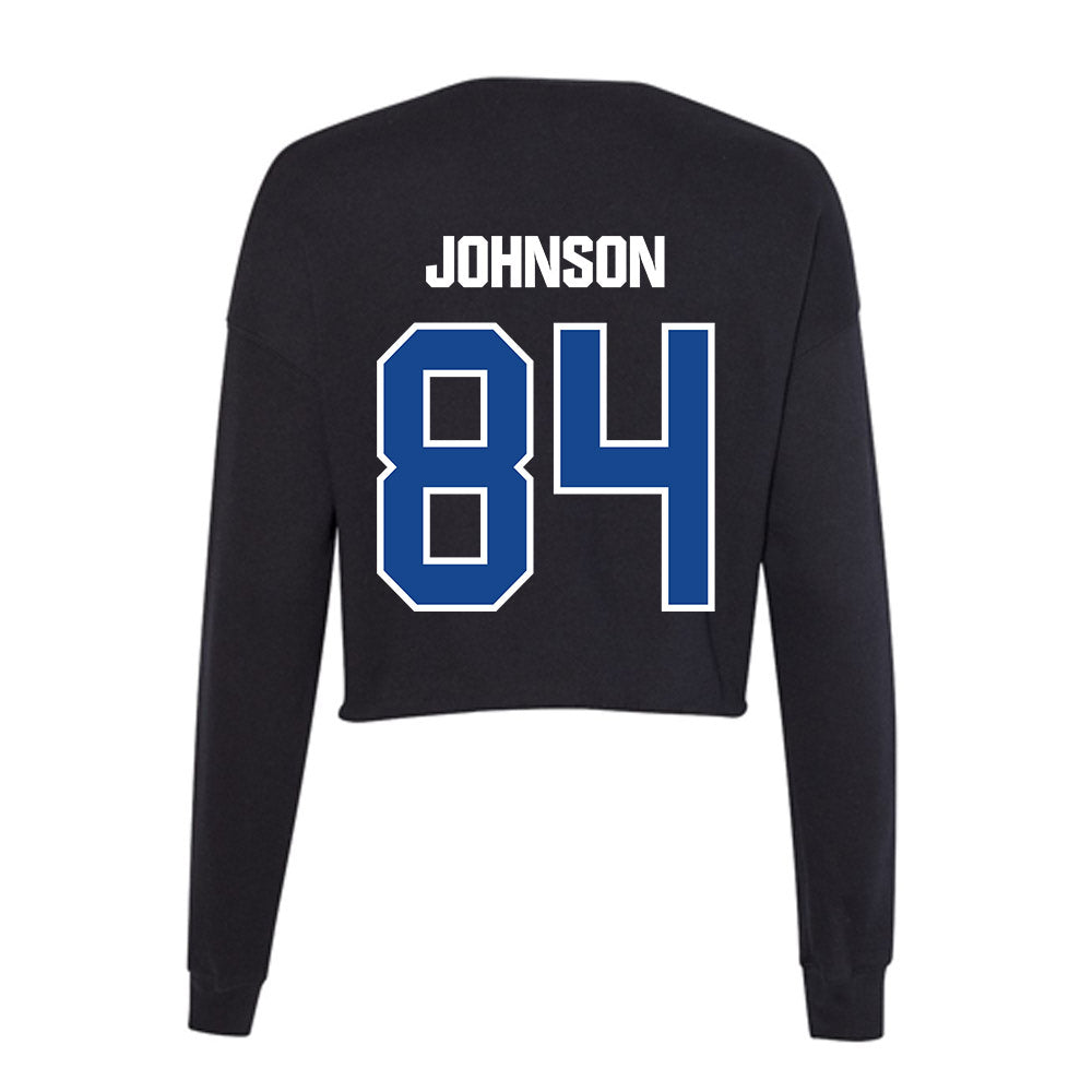 Grand Valley - NCAA Football : Jaylen Johnson - Women's Cropped Crew Fleece-1