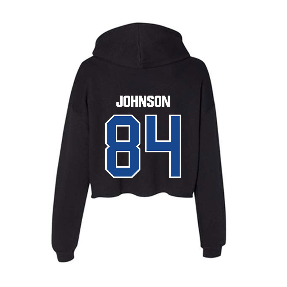 Grand Valley - NCAA Football : Jaylen Johnson - Women's Crop Fleece Hoodie-1