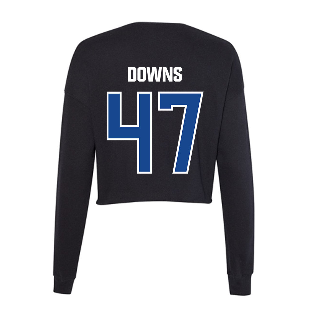 Grand Valley - NCAA Football : Jimmy Downs - Women's Cropped Crew Fleece-1