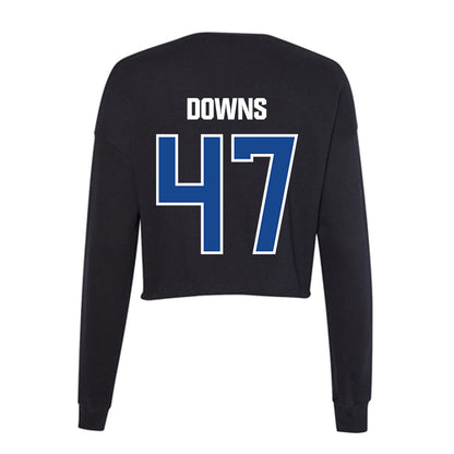 Grand Valley - NCAA Football : Jimmy Downs - Women's Cropped Crew Fleece-1