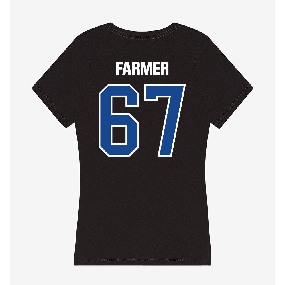 Grand Valley - NCAA Football : Anderson Farmer - Women's V-Neck T-Shirt-1