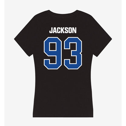 Grand Valley - NCAA Football : Ronald Jackson - Women's V-Neck T-Shirt-1