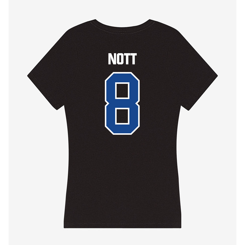 Grand Valley - NCAA Football : Kyle Nott - Women's V-Neck T-Shirt-1