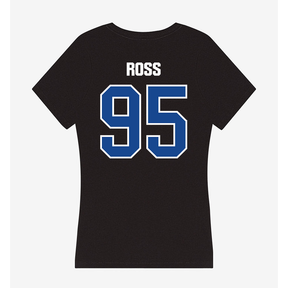 Grand Valley - NCAA Football : Josh Ross - Women's V-Neck T-Shirt-1