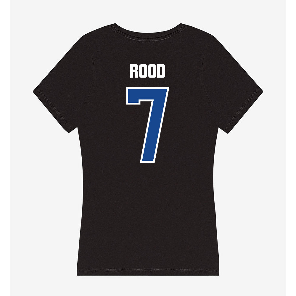Grand Valley - NCAA Football : Derek Rood - Women's V-Neck T-Shirt-1
