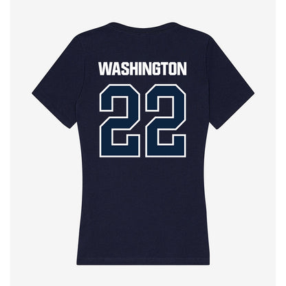 UNF - NCAA Women's Basketball : Alexa Washington - Women's V-Neck T-Shirt-1