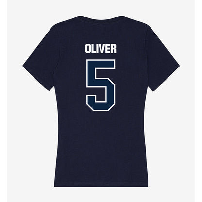 UNF - NCAA Men's Basketball : Dante Oliver - Women's V-Neck T-Shirt-1
