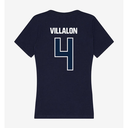 UNF - NCAA Beach Volleyball : Natalie Villalon - Women's V-Neck T-Shirt-1