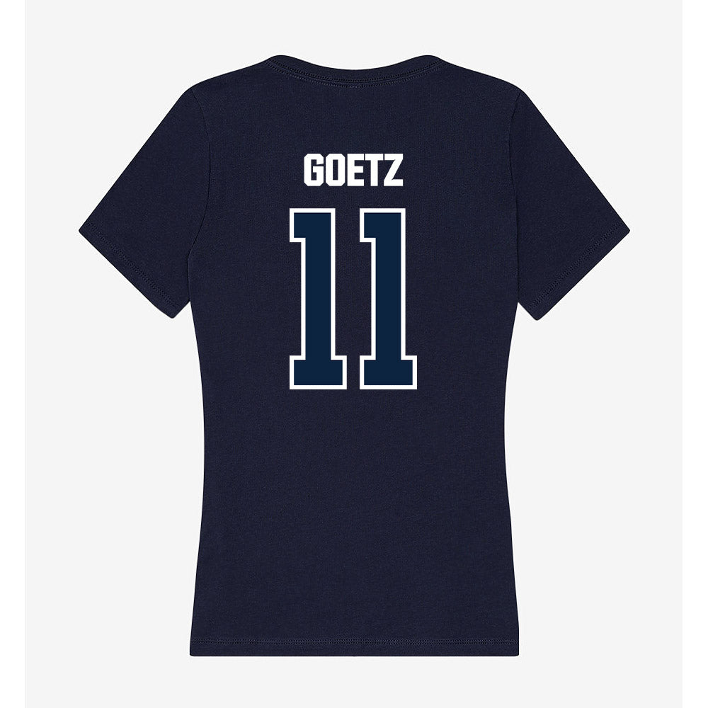 UNF - NCAA Women's Soccer : Sophia Goetz - Women's V-Neck T-Shirt-1