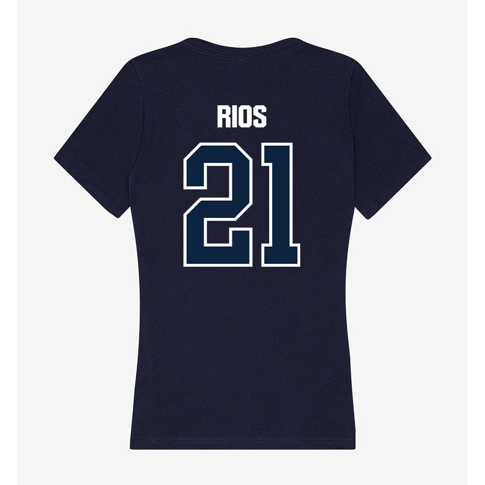 UNF - NCAA Men's Soccer : Rafa Rios - Women's V-Neck T-Shirt-1