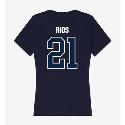 UNF - NCAA Men's Soccer : Rafa Rios - Women's V-Neck T-Shirt-1