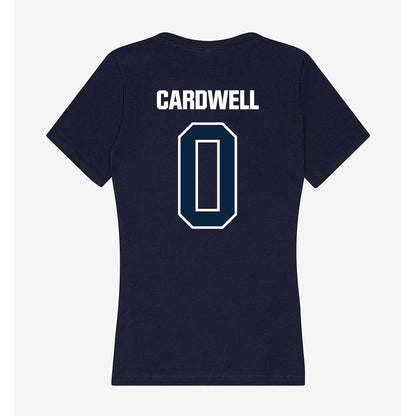 UNF - NCAA Women's Basketball : Jamison Cardwell - Women's V-Neck T-Shirt-1