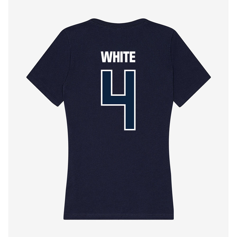 UNF - NCAA Baseball : Carter White - Women's V-Neck T-Shirt-1