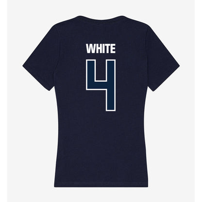 UNF - NCAA Baseball : Carter White - Women's V-Neck T-Shirt-1