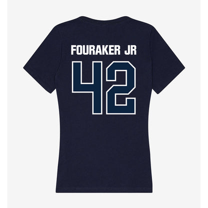 UNF - NCAA Baseball : Eric Fouraker Jr - Women's V-Neck T-Shirt-1