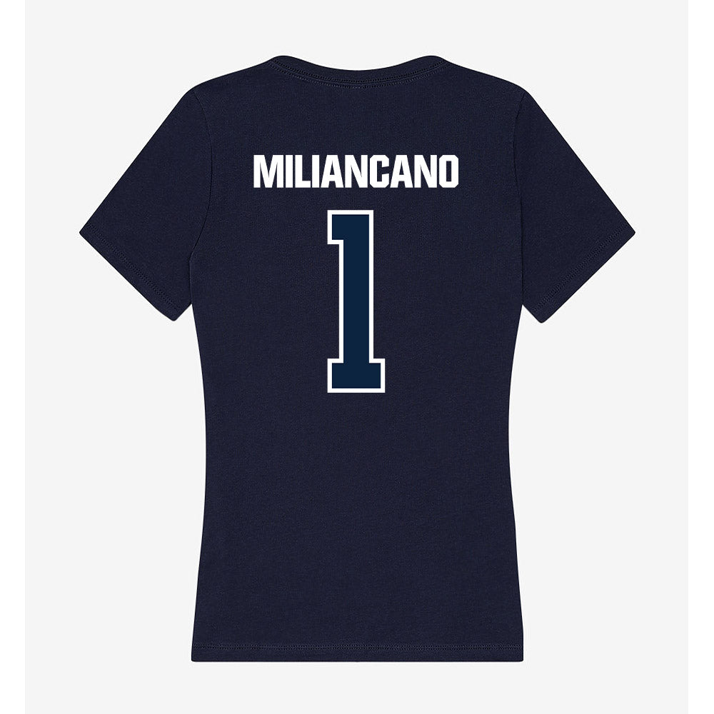 UNF - NCAA Women's Soccer : Sofia Miliancano - Women's V-Neck T-Shirt-1
