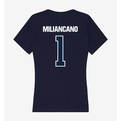 UNF - NCAA Women's Soccer : Sofia Miliancano - Women's V-Neck T-Shirt-1
