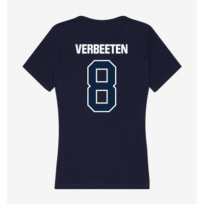 UNF - NCAA Women's Basketball : Megan Verbeeten - Women's V-Neck T-Shirt-1
