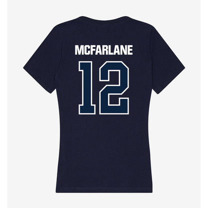 UNF - NCAA Men's Soccer : Michael McFarlane - Women's V-Neck T-Shirt-1