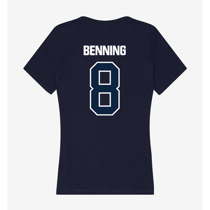 UNF - NCAA Softball : Allison Benning - Women's V-Neck T-Shirt-1