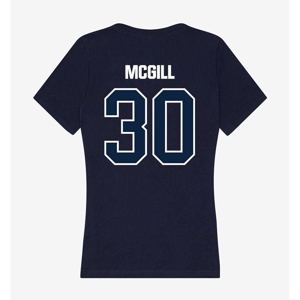 UNF - NCAA Women's Basketball : Dezuray McGill - Women's V-Neck T-Shirt-1
