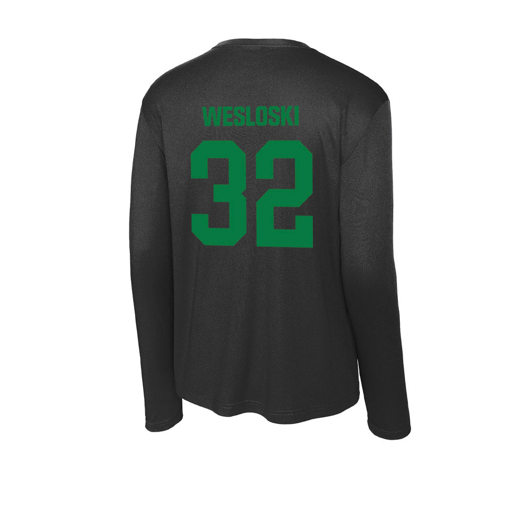 North Texas - NCAA Football : Ethan Wesloski - Activewear Long Sleeve T-Shirt-1