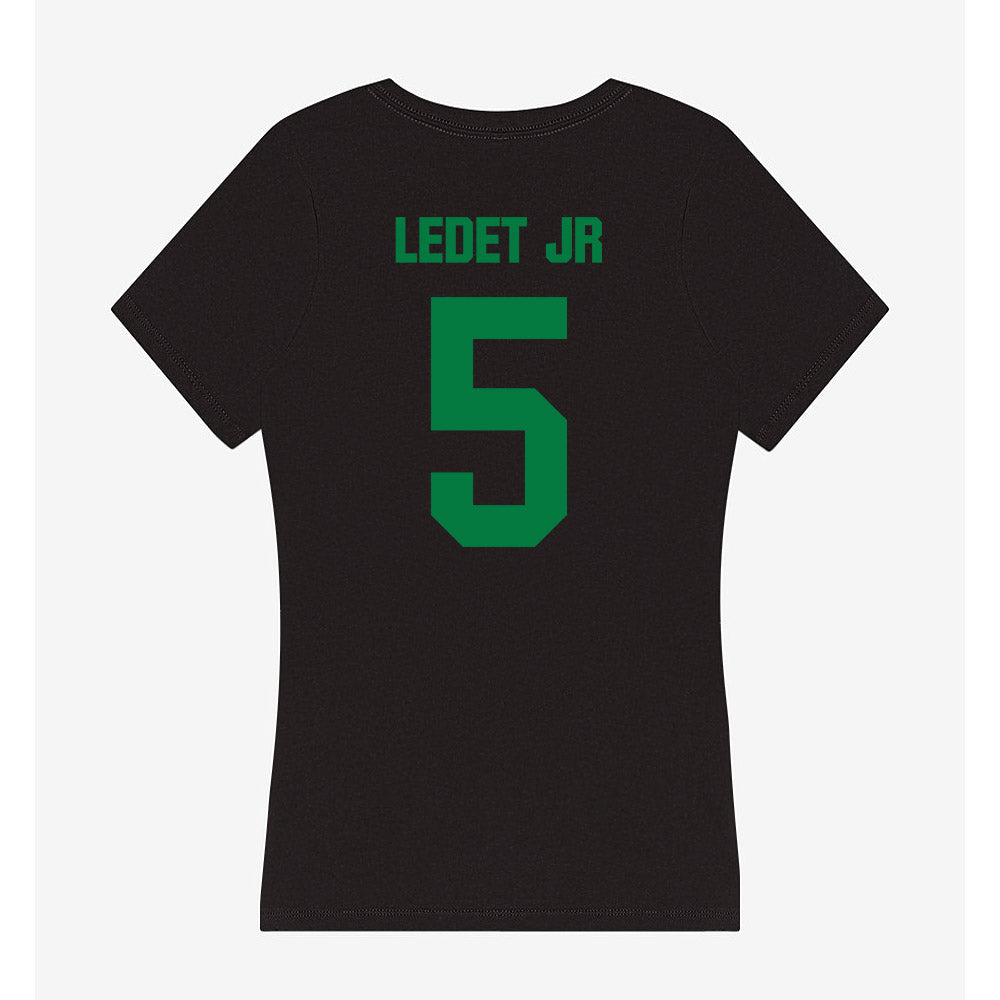 North Texas - NCAA Football : Quincy Ledet Jr - Women's V-Neck T-Shirt-1