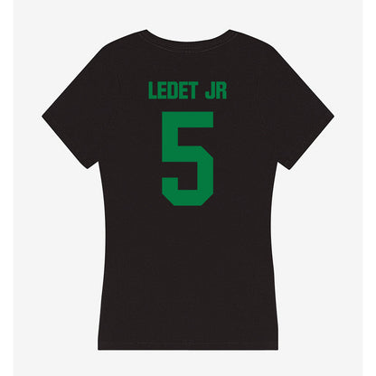 North Texas - NCAA Football : Quincy Ledet Jr - Women's V-Neck T-Shirt-1