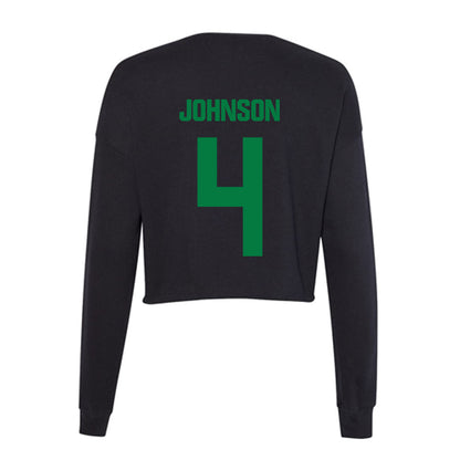 North Texas - NCAA Baseball : Kendyl Johnson - Women's Cropped Crew Fleece-1