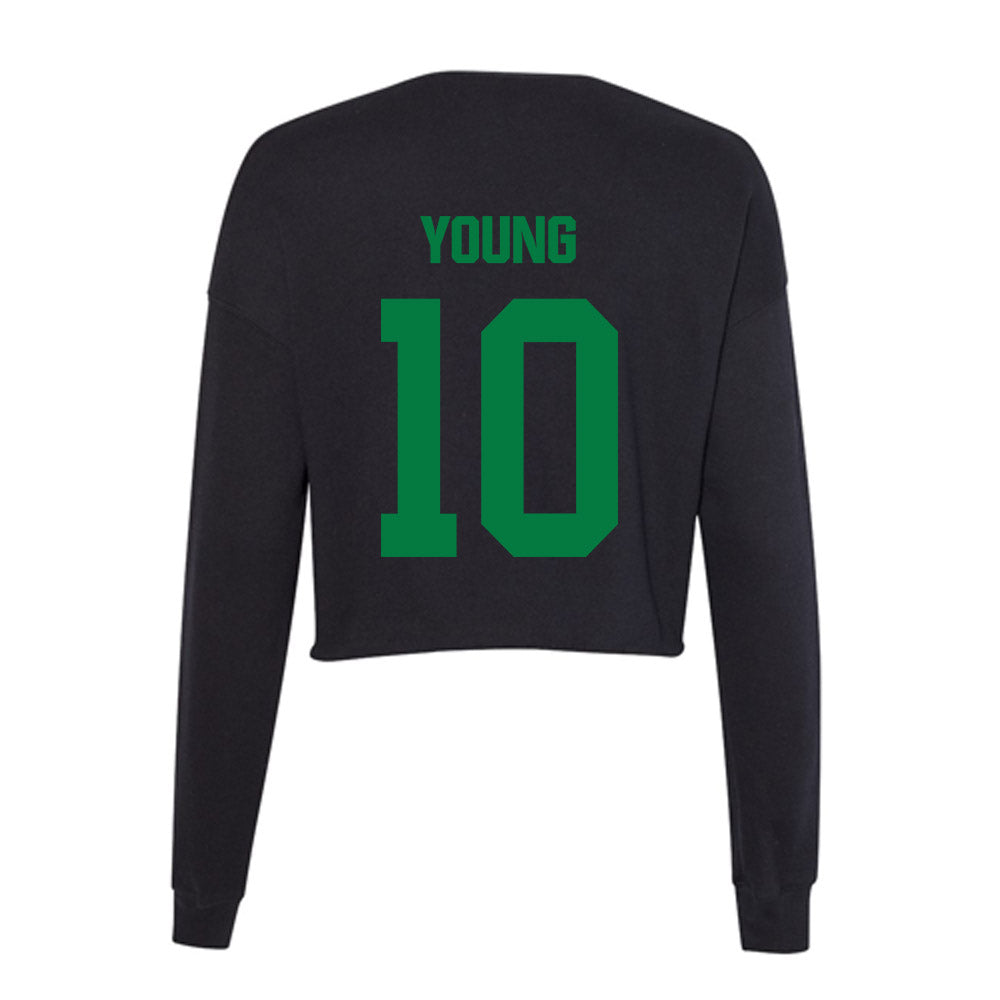 North Texas - NCAA Football : Wyatt Young - Women's Cropped Crew Fleece-1