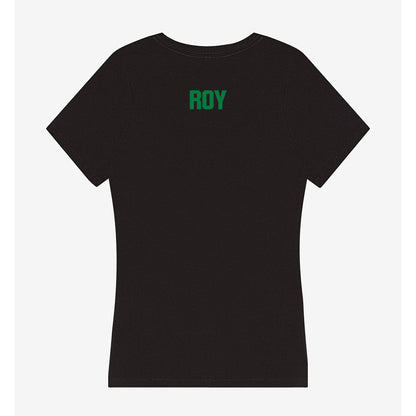 North Texas - NCAA Women's Track & Field : Makayla Roy - Women's V-Neck T-Shirt-1