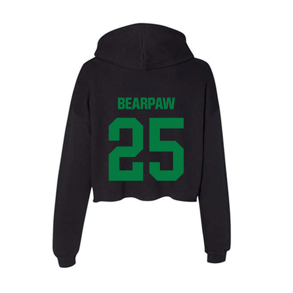 North Texas - NCAA Softball : Kailyn Bearpaw - Women's Crop Fleece Hoodie-1