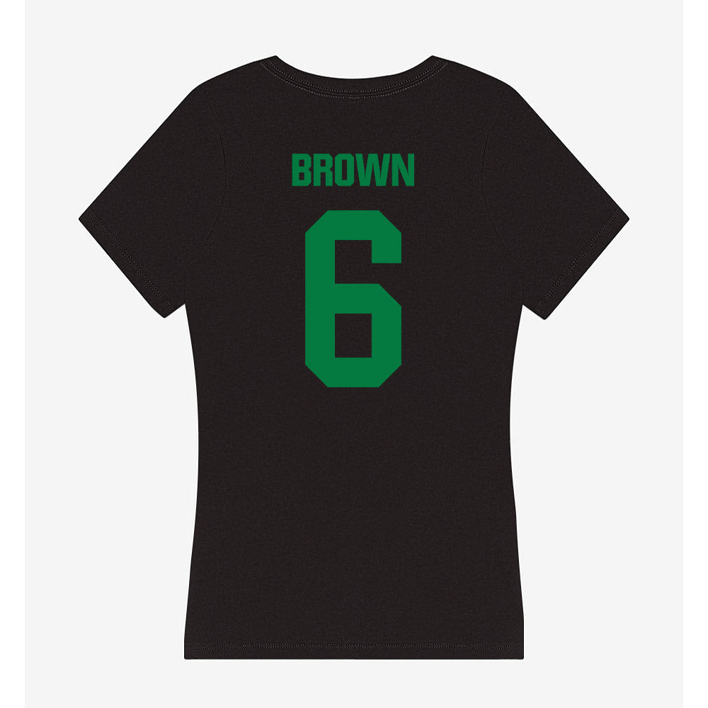 North Texas - NCAA Women's Soccer : Summer Brown - Women's V-Neck T-Shirt-1