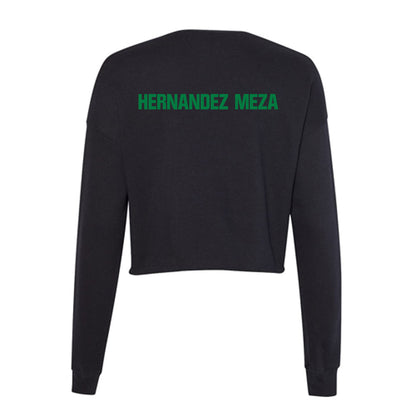 North Texas - NCAA Women's Swimming & Diving : Valeria Hernandez Meza - Women's Cropped Crew Fleece-1