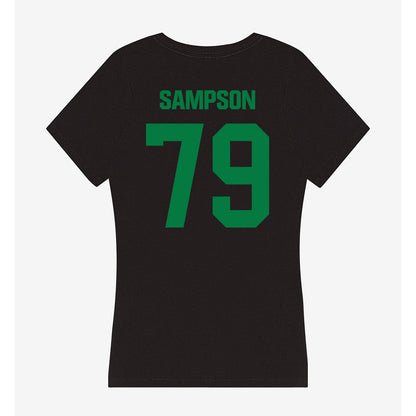 North Texas - NCAA Football : Howard Sampson - Women's V-Neck T-Shirt-1