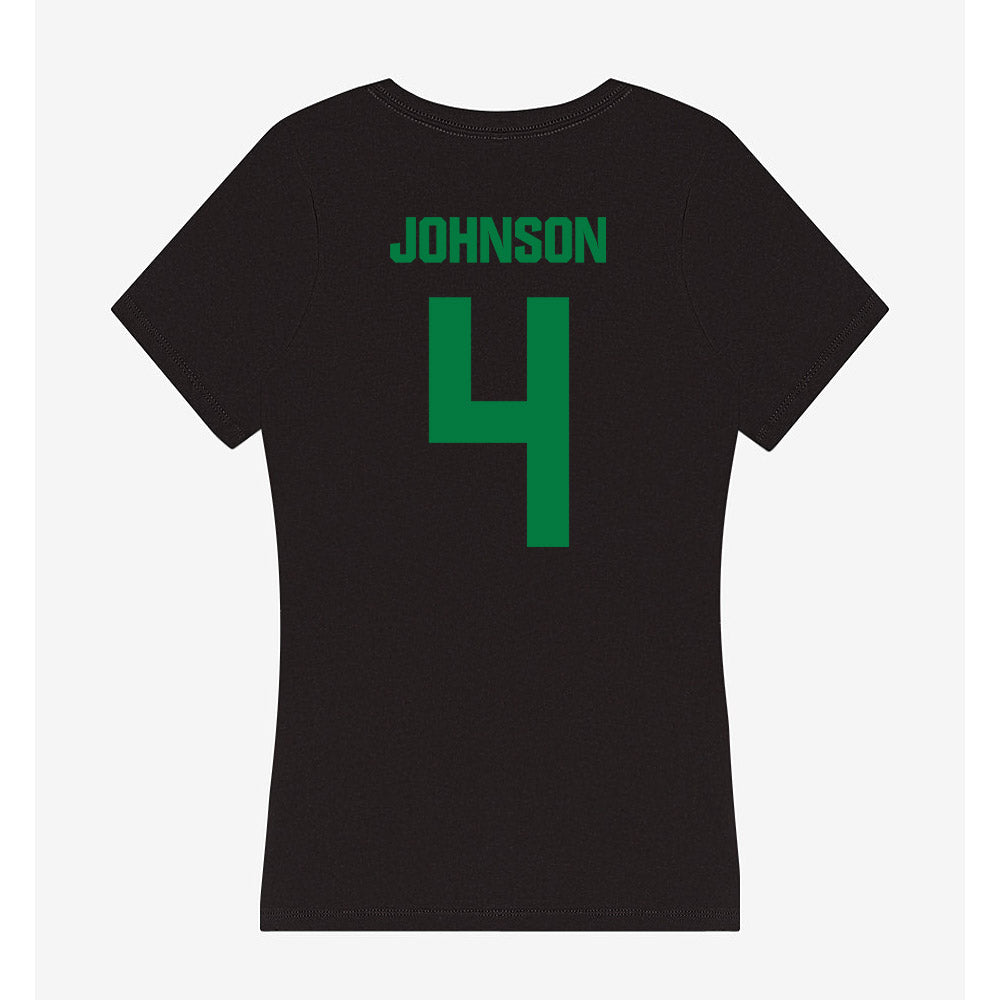 North Texas - NCAA Baseball : Kendyl Johnson - Women's V-Neck T-Shirt-1