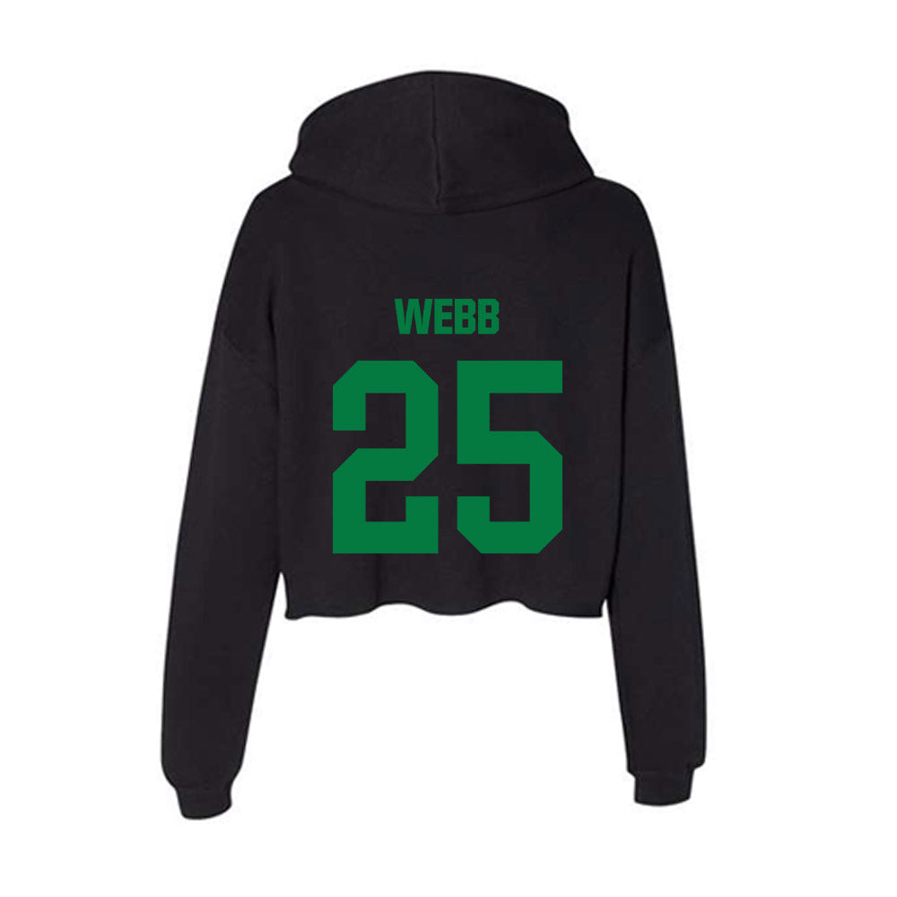 North Texas - NCAA Women's Soccer : Sarah Peyton Webb - Women's Crop Fleece Hoodie-1