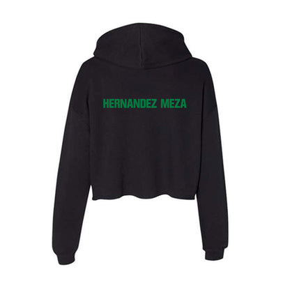 North Texas - NCAA Women's Swimming & Diving : Valeria Hernandez Meza - Women's Crop Fleece Hoodie-1