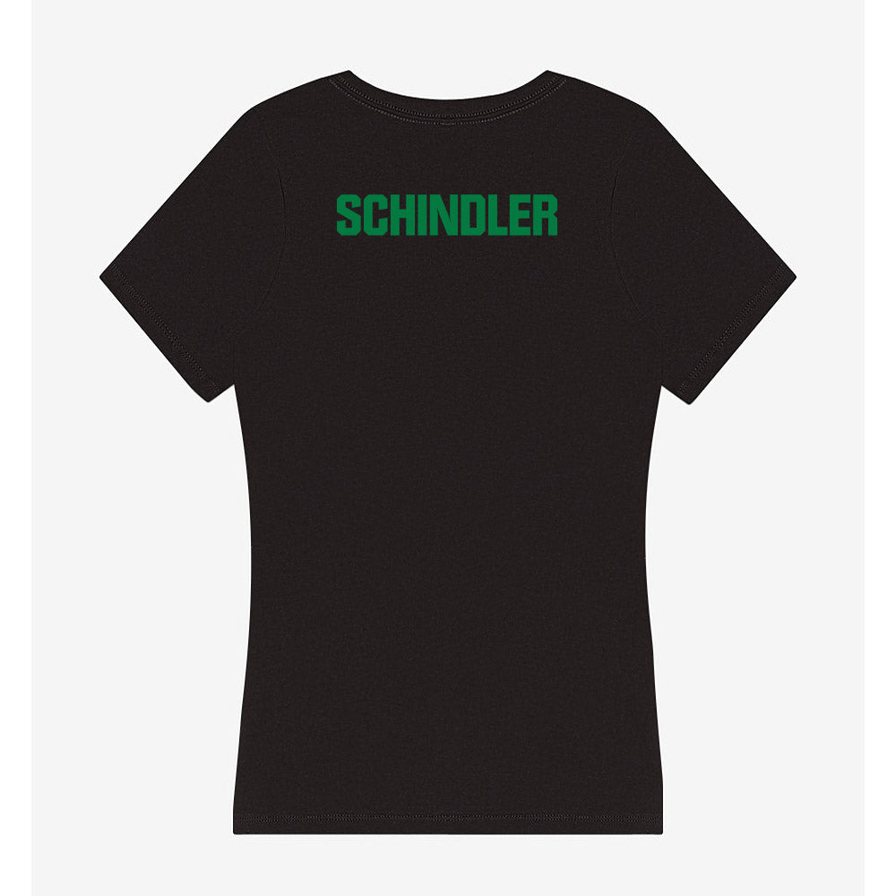 North Texas - NCAA Women's Swimming & Diving : Jette Helene Schindler - Women's V-Neck T-Shirt-1