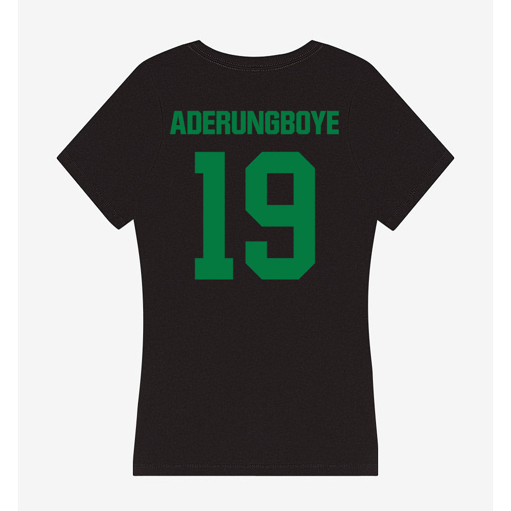 North Texas - NCAA Football : Victor Aderungboye - Women's V-Neck T-Shirt-1