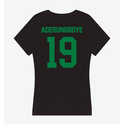 North Texas - NCAA Football : Victor Aderungboye - Women's V-Neck T-Shirt-1