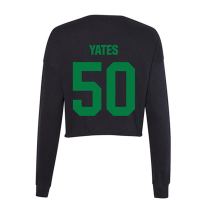 North Texas - NCAA Football : Caden Yates - Women's Cropped Crew Fleece-1