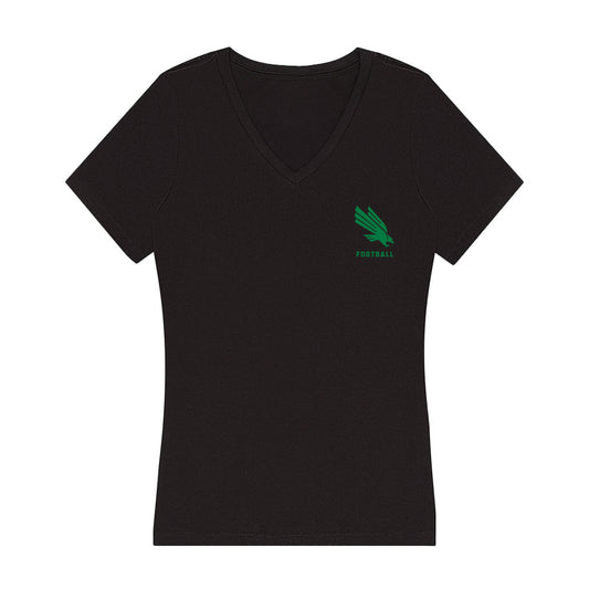North Texas - NCAA Football : Evan Jackson - Women's V-Neck T-Shirt-0