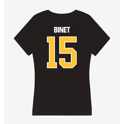 Southern Miss - NCAA Men's Basketball : Djahi Binet - Women's V-Neck T-Shirt-1
