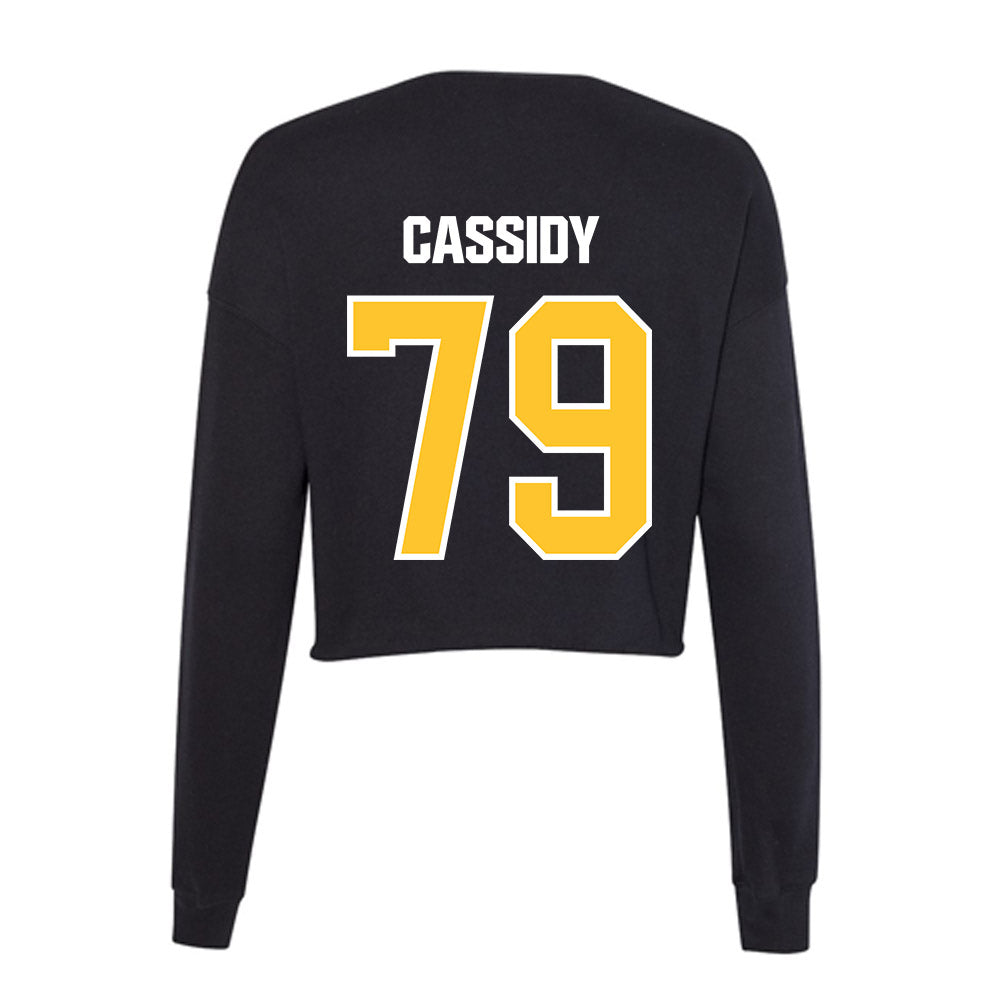 Southern Miss - NCAA Football : Liam Cassidy - Women's Cropped Crew Fleece-1